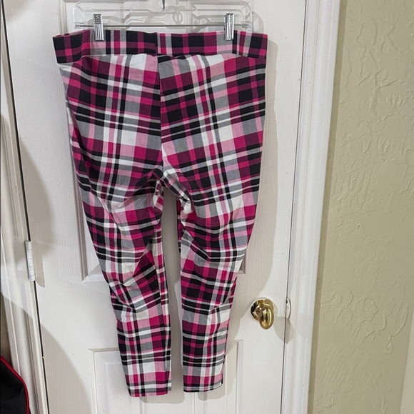 Torrid Pink and Black Plaid Leggings - Picture 5 of 5